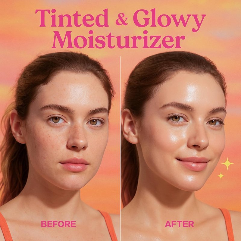 Beaming Tinted Moisturizer SPF 40 - Daily Glow Sunscreen with Vitamin E & Shea Butter | 1.7 fl oz