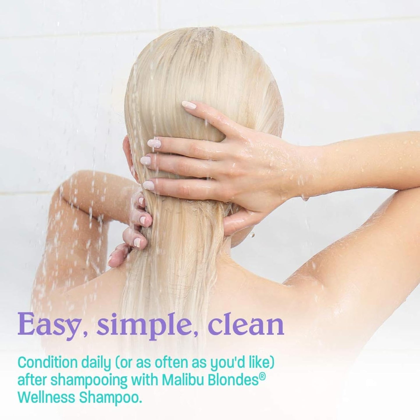Malibu C Blondes Enhancing Conditioner - Hydrating Formula for Natural & Processed Blondes | 9 oz, Protects from Damage