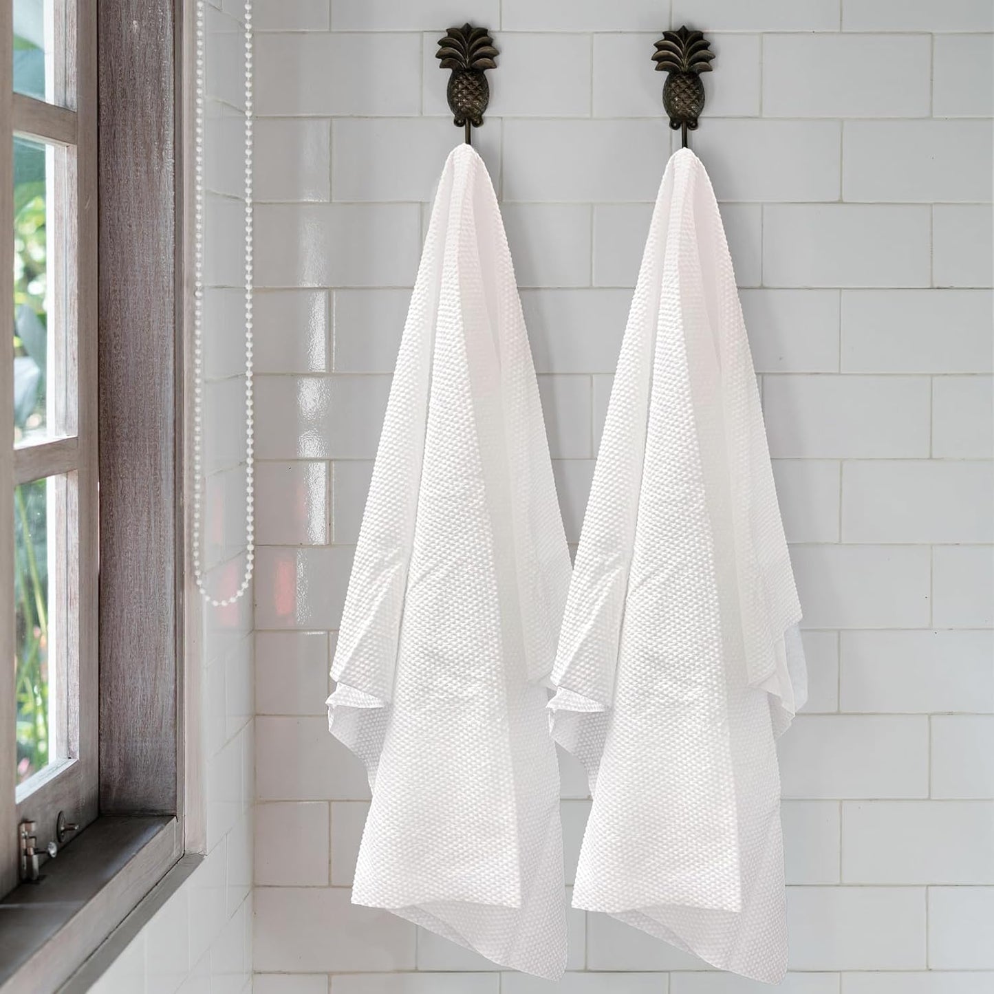 ForPro Professional Collection Premium Disposable Bath Towels, Salon & Spa Towels for Hair, Face, Body, Extra Large (15" x 31.5"), White, 50-Count
