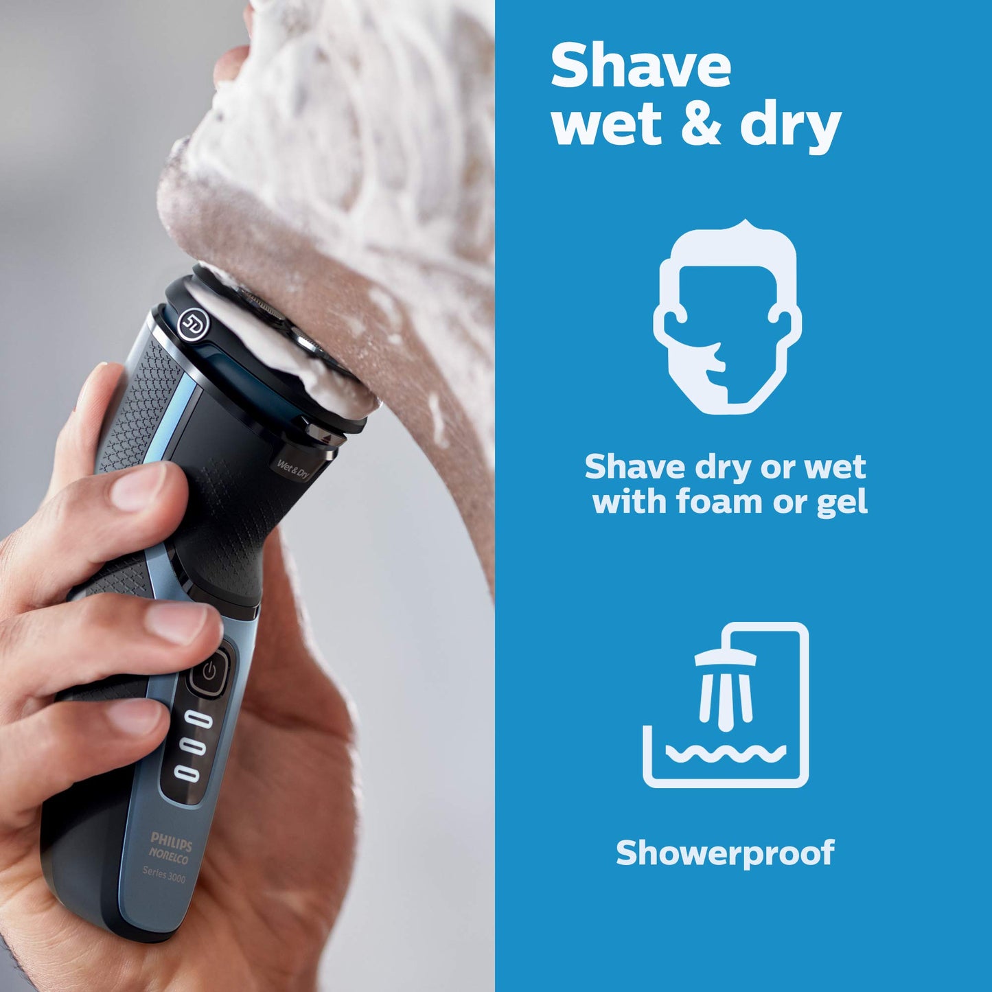 Philips Norelco Shaver 3500 S3212/82, Storm Gray, 1 Count