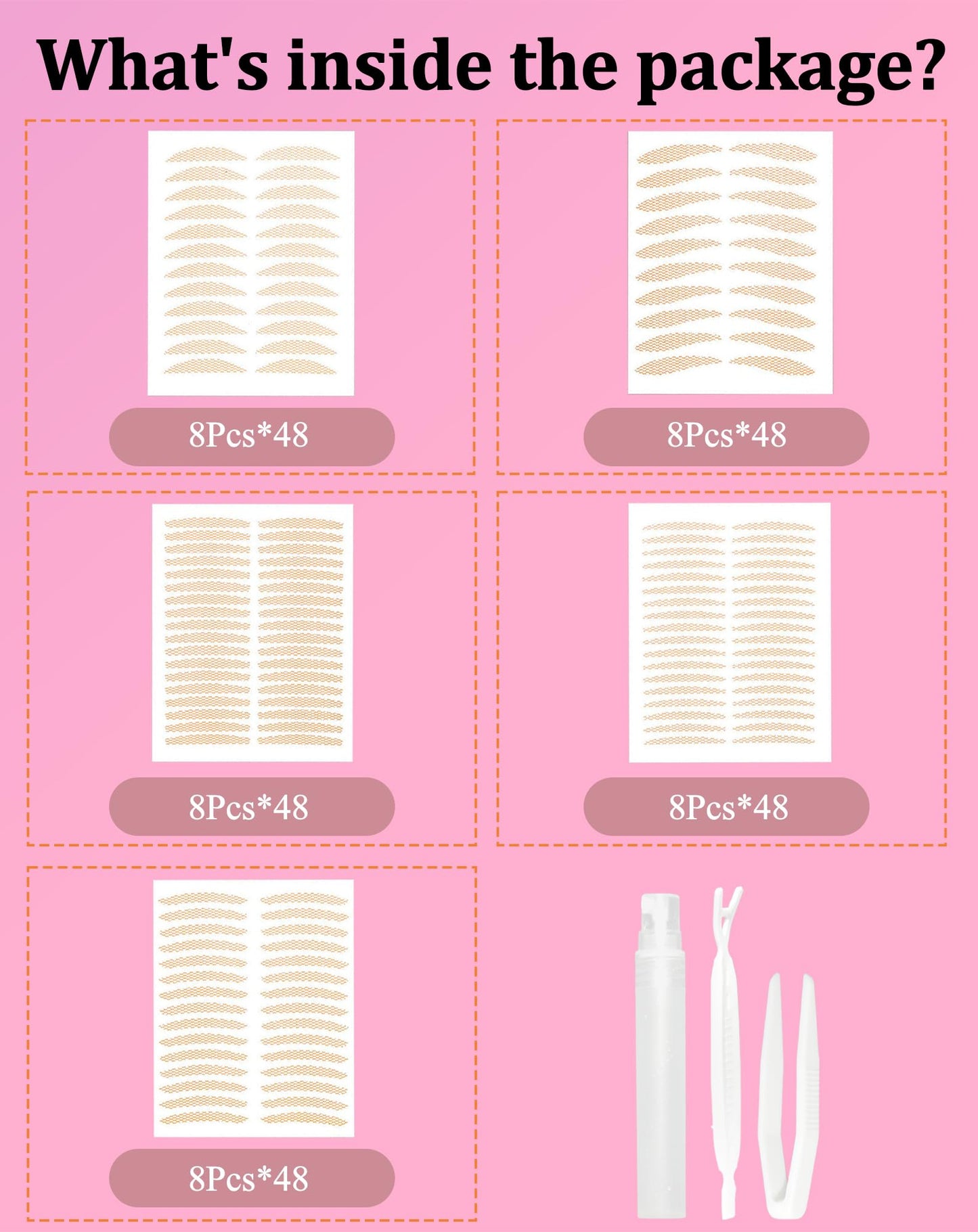 EclatPopu Invisible Double Eyelid Tape - 1168 Pcs Eye Lid Strips Lifter for Hooded Eyes - XY+SD+ZM+DZ+ZL