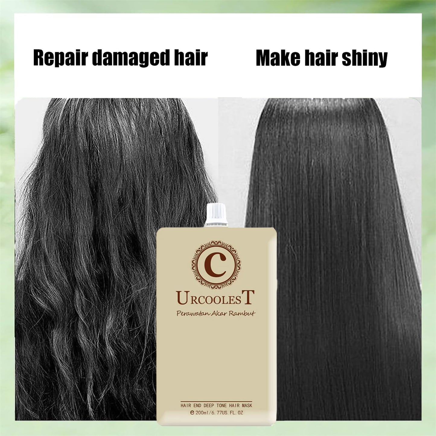 URCOOLEST Magical Hair Mask, Collagen Hair Mask, 200ml, Molecular Repair Advanced Molecular Deep Conditioning for Treatment Softness Hydration Shine, 1Pcs