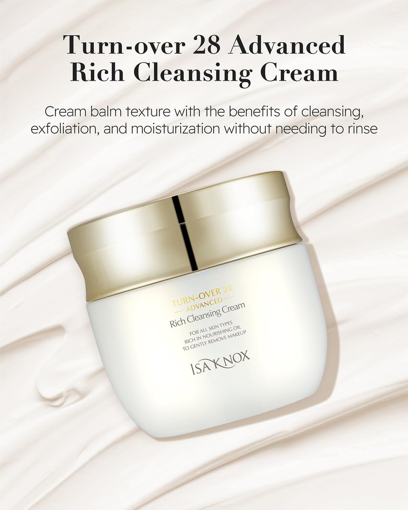 Isa Knox Turnover 28 Advanced (Cleansing Cream, 6.8fl oz) - Nourishing Makeup Remover without Residue by LG Beauty. Evergreen Oak, Pomegranate Vinegar, African Walnut Oil.
