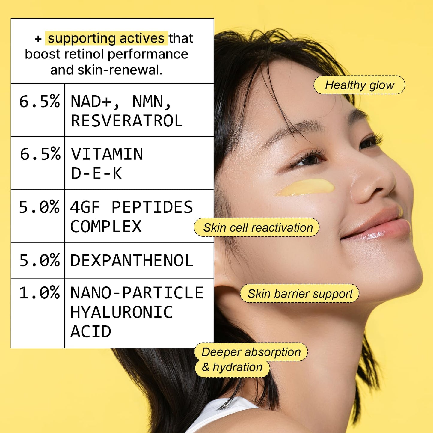 Organicity EX-Retinol & Bakuchiol 15% Facial Serum 0.5 Fl Oz | with Retinoid 1%, NAD+, EGF Peptides, Vitamin, Dexpanthenol | Korean Skin Care | for Firming and Lifting | Fragrance-Free Clean Formula