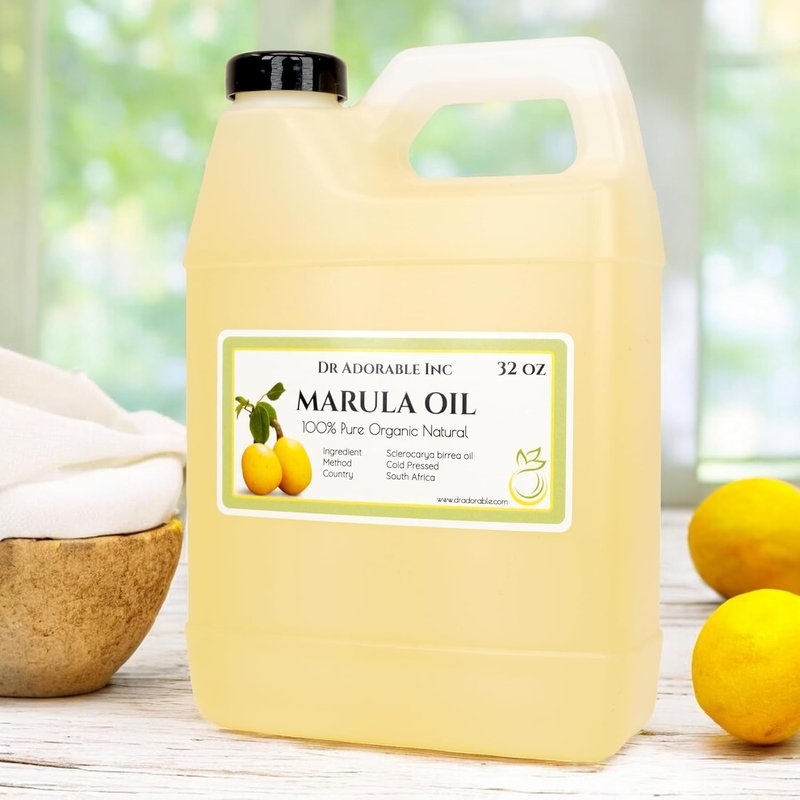 Marula Oil - 100% Pure Organic Cold Pressed - 32 oz | Natural Moisturizer