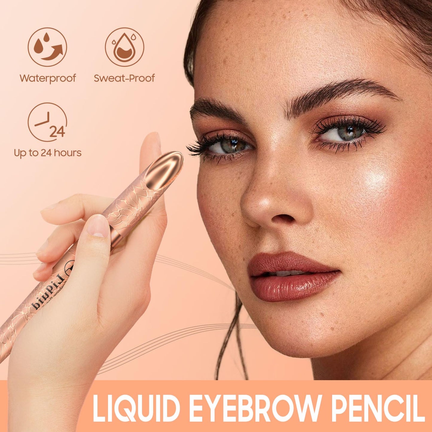Microblading Eyebrow Penci Longl Lasting Eyebrow Pen Eyebrow Pencils for Women (Light Brown)