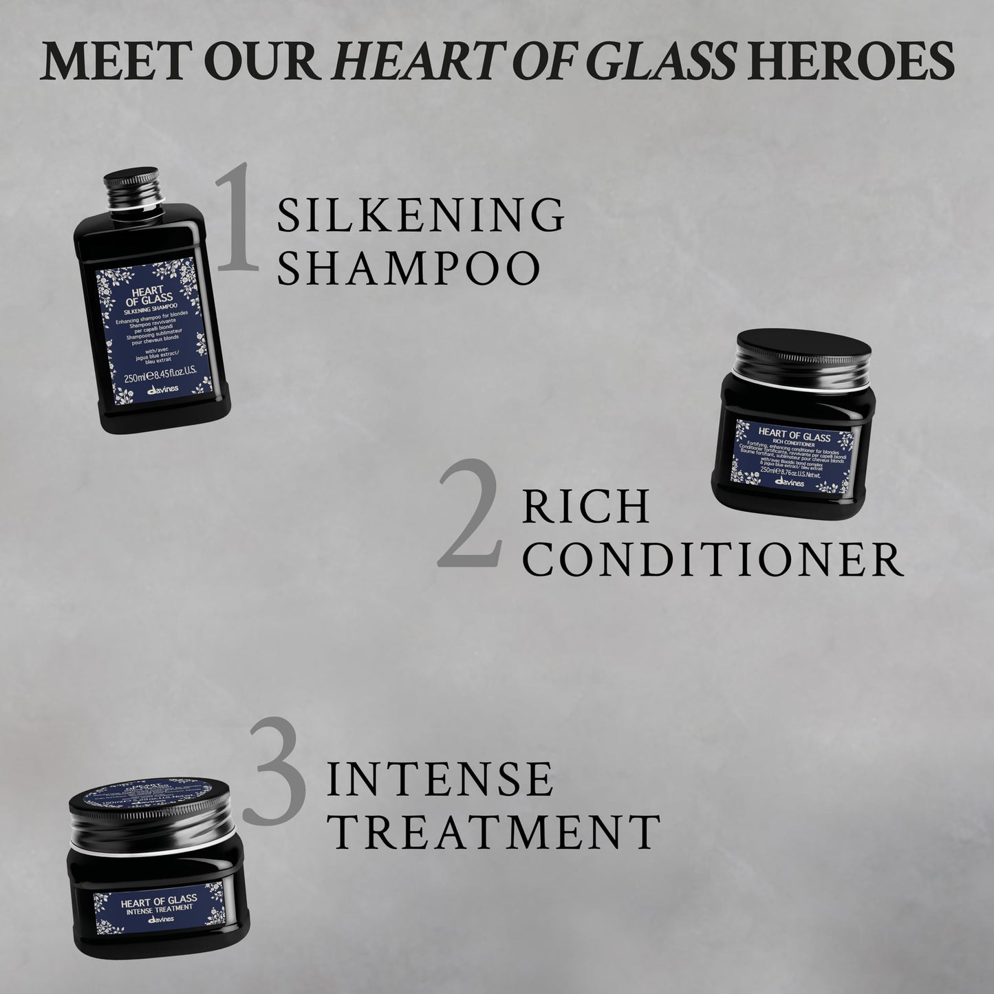 Davines Heart of Glass Sheer Glaze for Blonde Care, Leave On Thermal Styling Support, Add Shine And Heat Protect, 5.07 fl. oz.