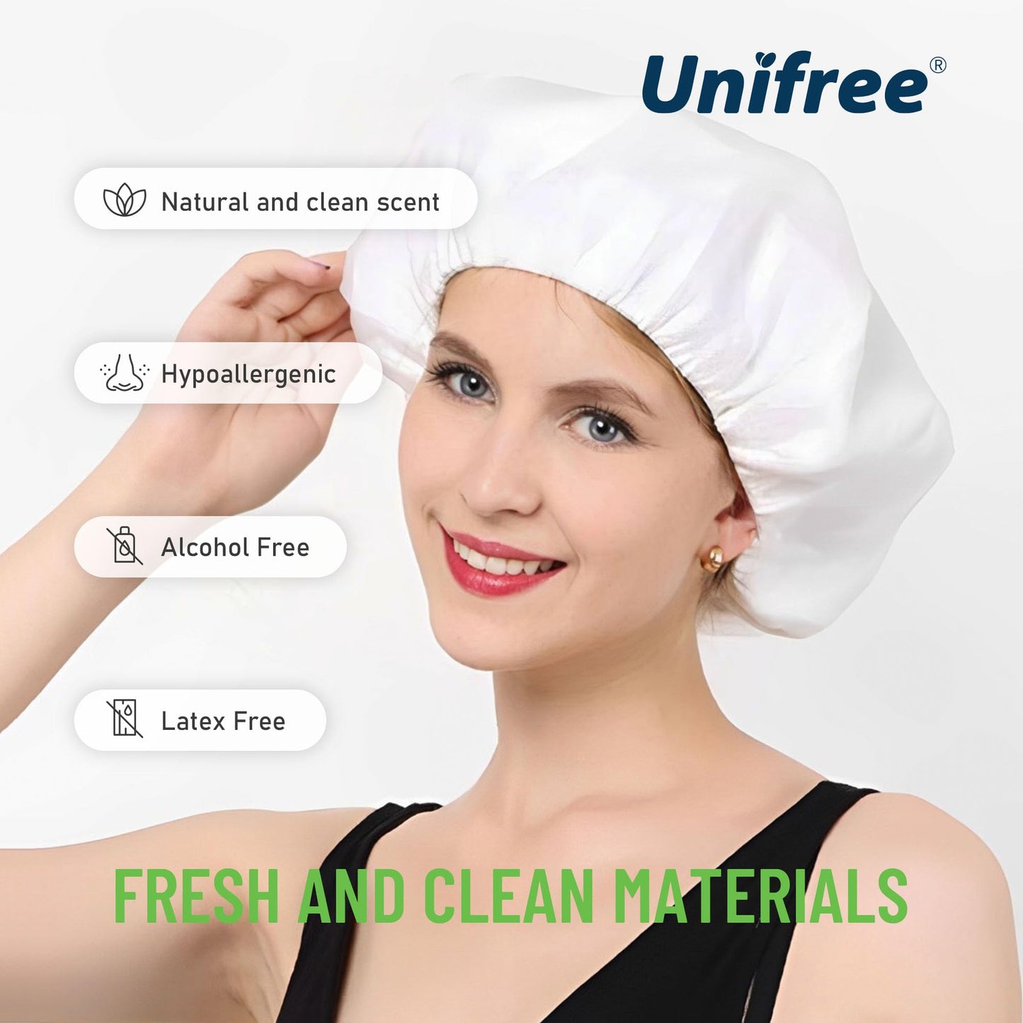Shampoo Caps No Rinse,Shower Caps for Bedridden Patients Elderly, 10 Pack