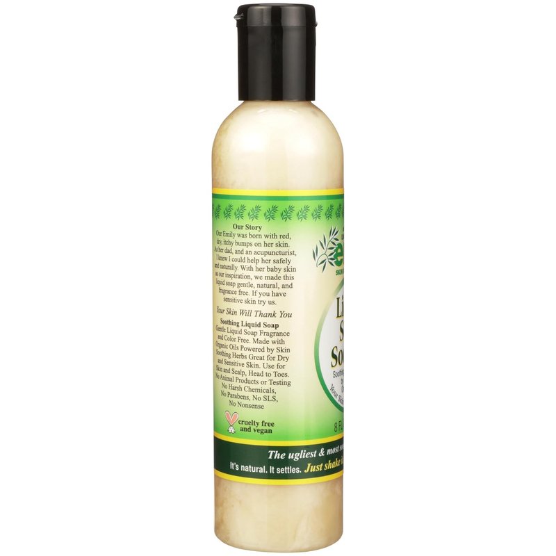 Organic Liquid Soap Soother - Gentle Skin Care Formula | 8 Fl Oz