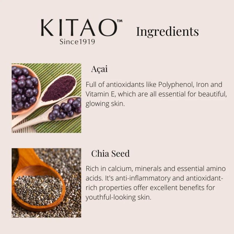 KITAO Anti Aging Face Cream for Women, Organic Face Moisturizer for Sensitive Skin with Matcha, Rice & Vitamin C | Retinol Face Cream, Japanese Skincare Face Moisturizing Cream for Dry Skin 1.7 Fl Oz