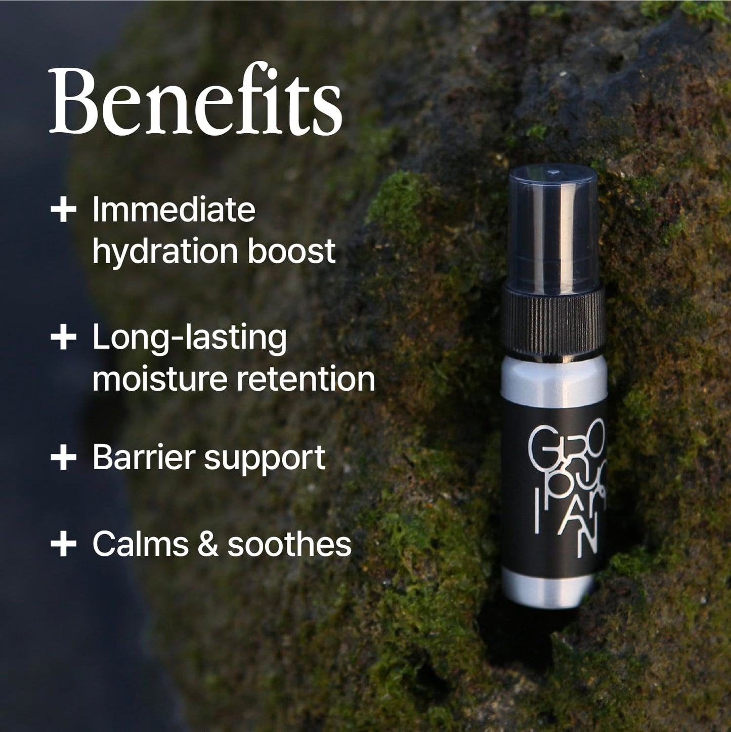 Groundplan - Hydrating face mist spray | facial spray mist | face spray mist hydrating | facial spray hydrating | facial mist spray for all skin types (0.68 Fl.oz)