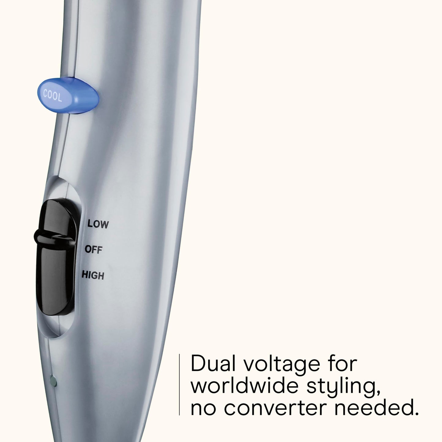 Conair 3-in-1 Styling Hair Dryer, 1875W Blow Dryer with 3 Styling Attachments to Detangle, Straighten, and Volumize, Ionic Technology, Dual Voltage