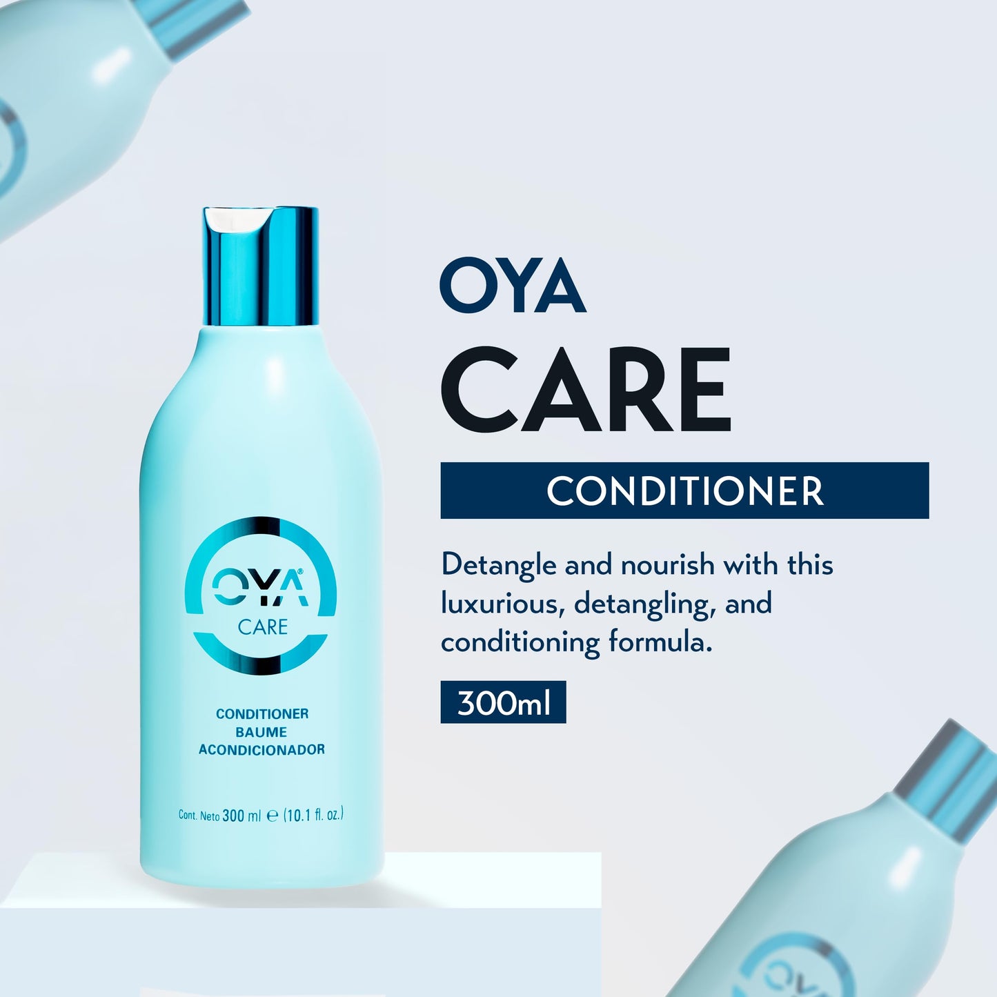 OYA Care Conditioner for Color-Treated Hair – Hydrating & Moisturizing Conditioner for Women & Men – Reduces Frizz, Strengthens Dry & Damaged Hair – For Fine, Thin, Wavy & Frizzy – 300 ml / 10.1 fl oz