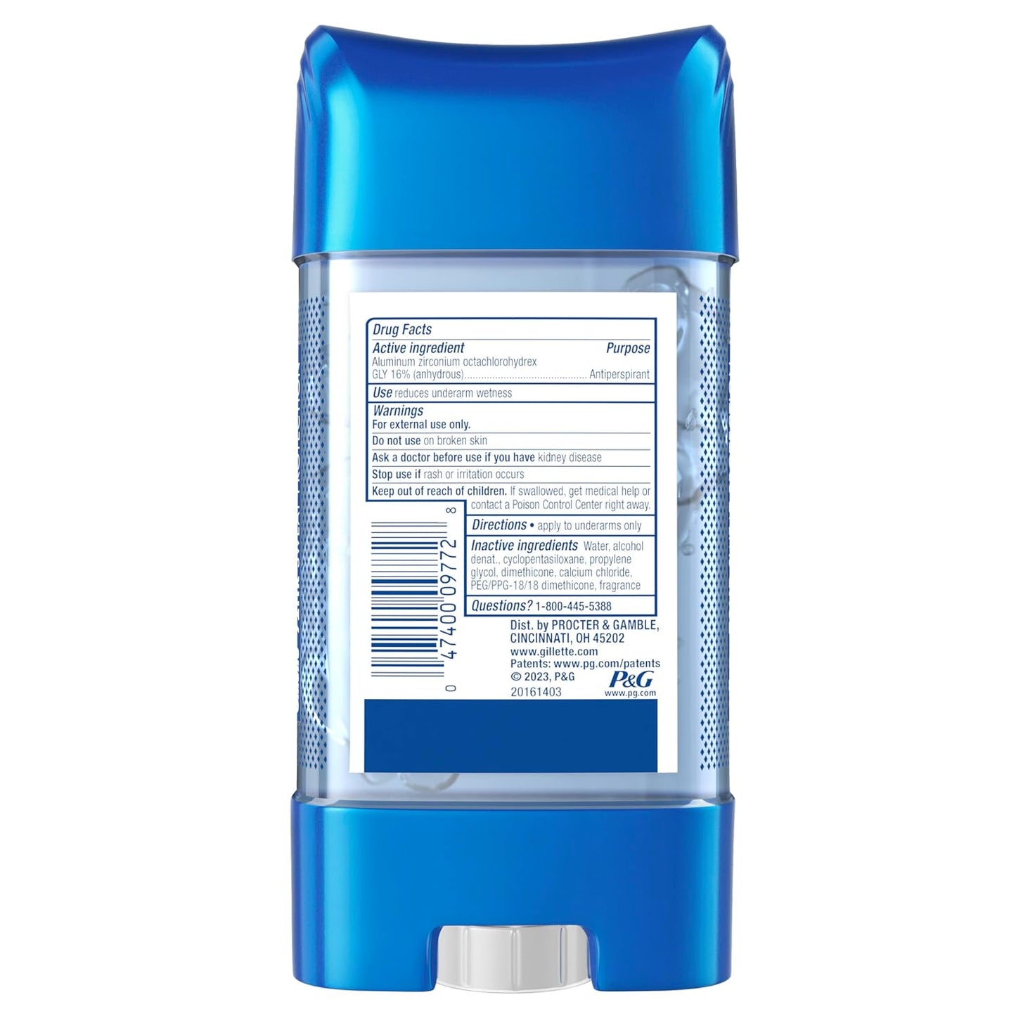 Gillette Clear Gel Anti-Perspirant & Deodorant - Long-Lasting Freshness | Pack of 6