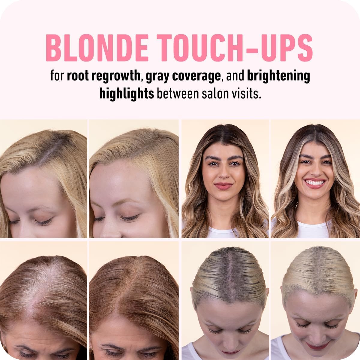 BOLDIFY Hairline Powder (LARGE, 10g) - Water-Resistant Root Touch Up Hair Color for Gray Coverage - 24-Hour Stain-Proof, Mess-Free Hair Powder for Thinning Hair - Medium Blonde