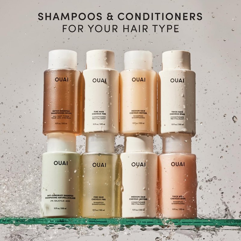 OUAI Fine Hair Conditioner Refill - Volumizing Keratin & Biotin Formula for Softness & Bounce | 32 Oz