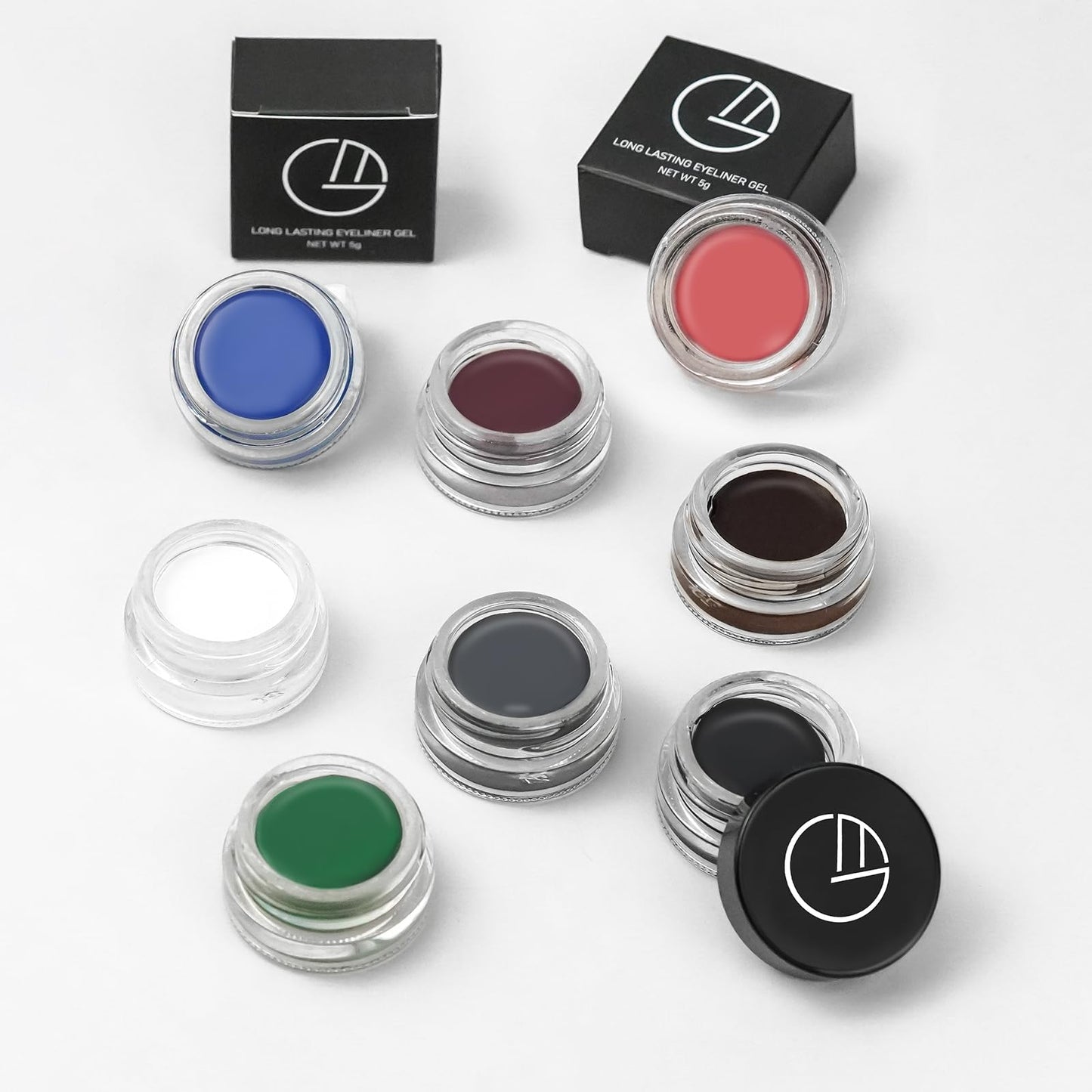 GOOD MOTHER Eyeliner Gel Set,Long Lasting Waterproof With 5.51 IN Long Eyeliner Brush,High-Intensity Pigments Smudge-Proof Eye Liner Makeup Creamy Gel 5G-Klein Blue