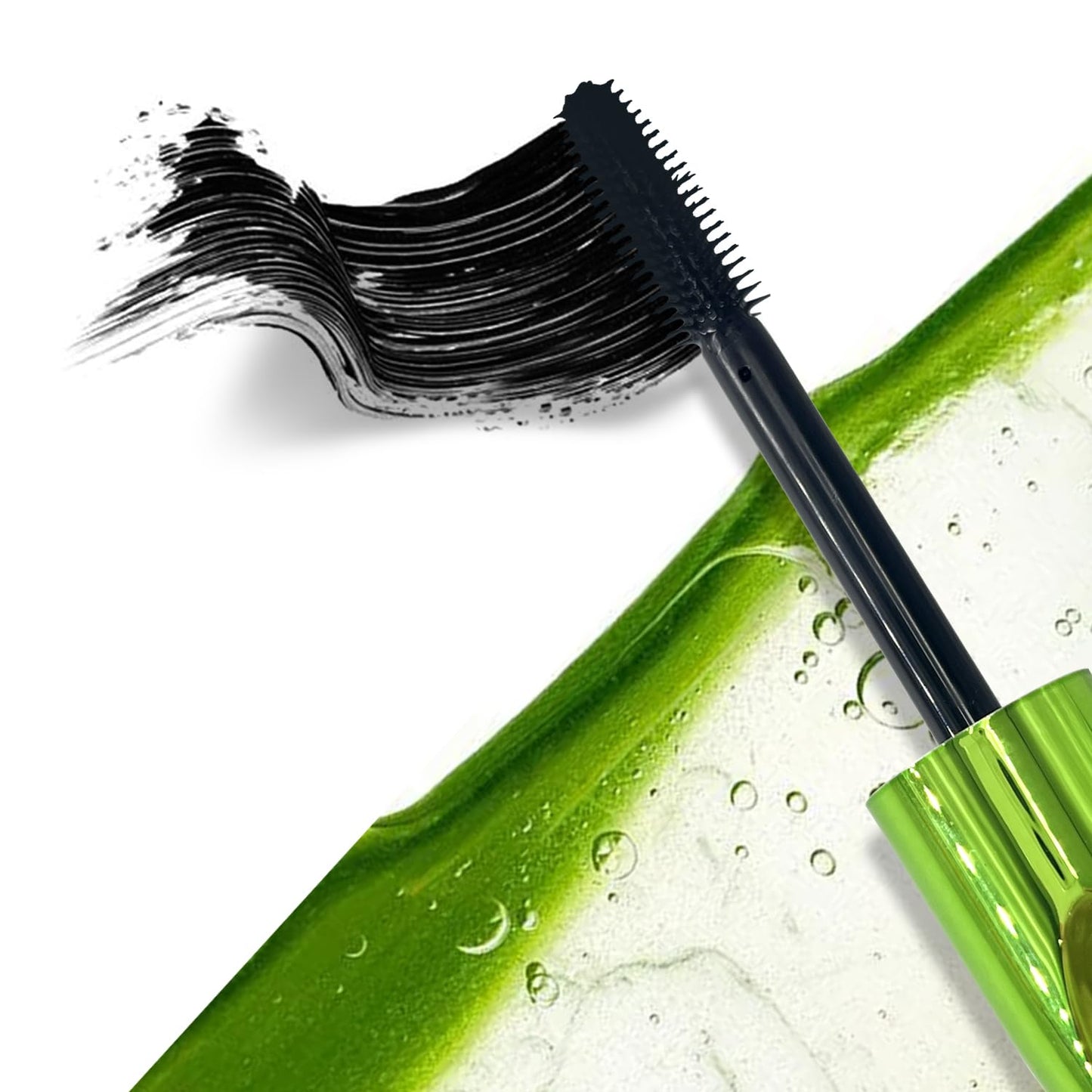 Black Natural Eye Makeup Lash Mascara,Sculpts Brows, Defines Lashes, Primer & Top Coat, containing aloe ingredients,Cruelty-Free & Vegan - Black,1count