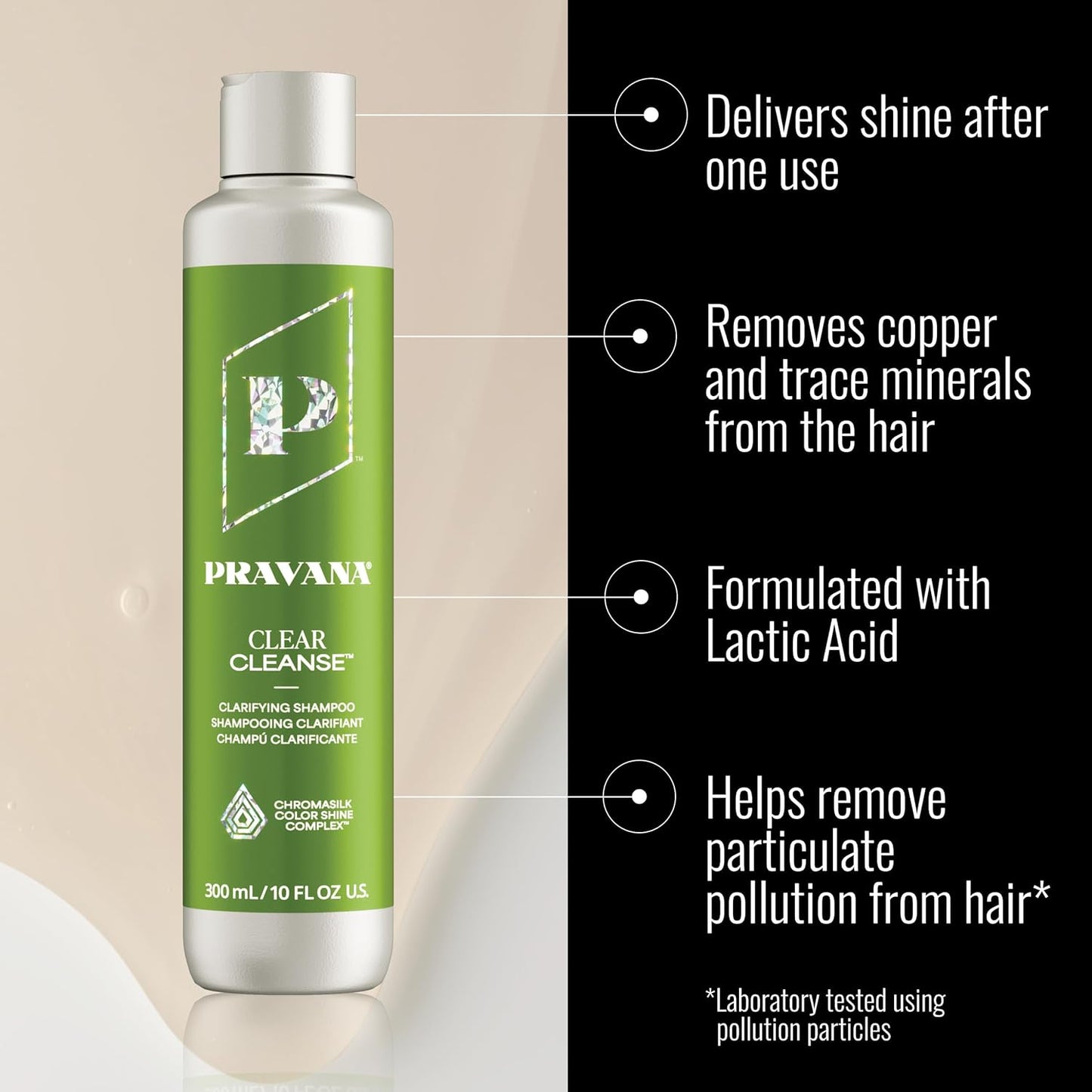 Pravana Clear Cleanse Shampoo - Clarifying Formula for Color Treated Hair | Hydrates & Removes Hard Water Deposits