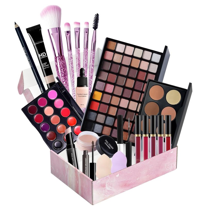 Makeup Set for Women & Teens - All-in-One Beginner Kit | Travel-Friendly Gift Set