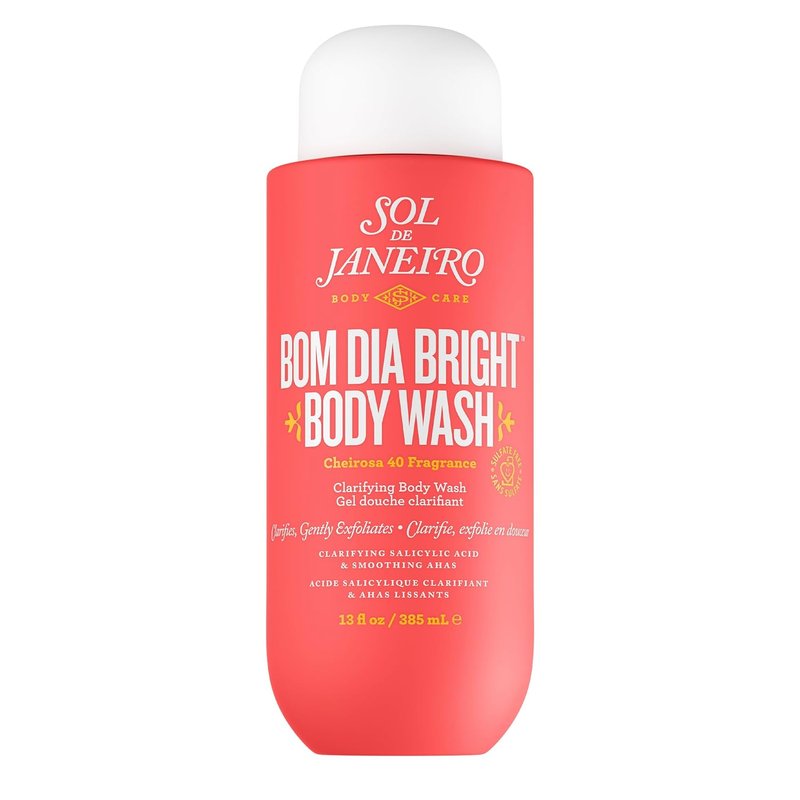 Bom Dia Bright Clarifying AHA BHA Body Wash - Refreshing Exfoliating Cleanser for Radiant Skin