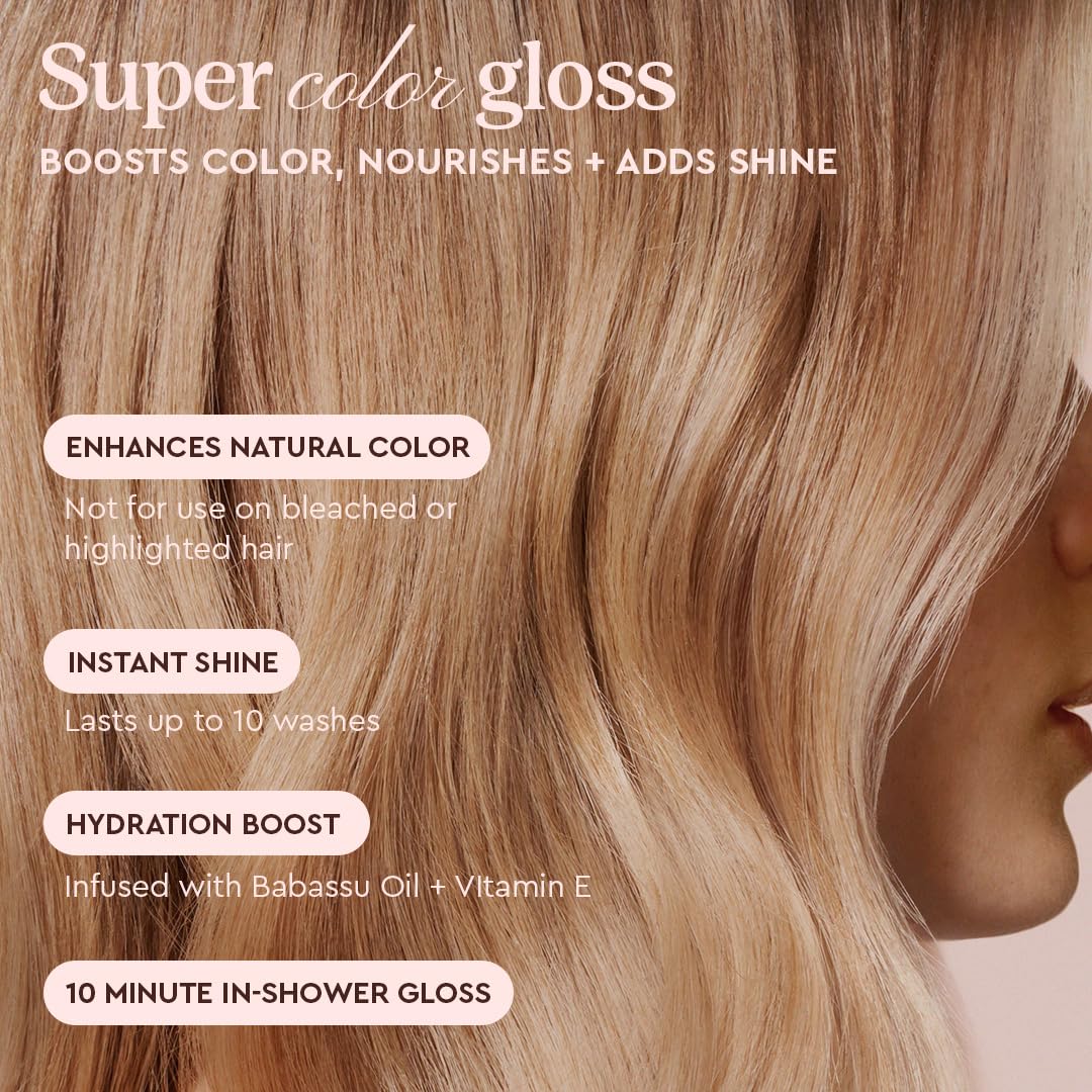 glaze Super Color Conditioning Gloss 6.4fl.oz (2-3 Hair Treatments) Award Winning Semi-Permanent Hair Dye. No mix, no mess hair mask colorant - guaranteed results in 10 minutes