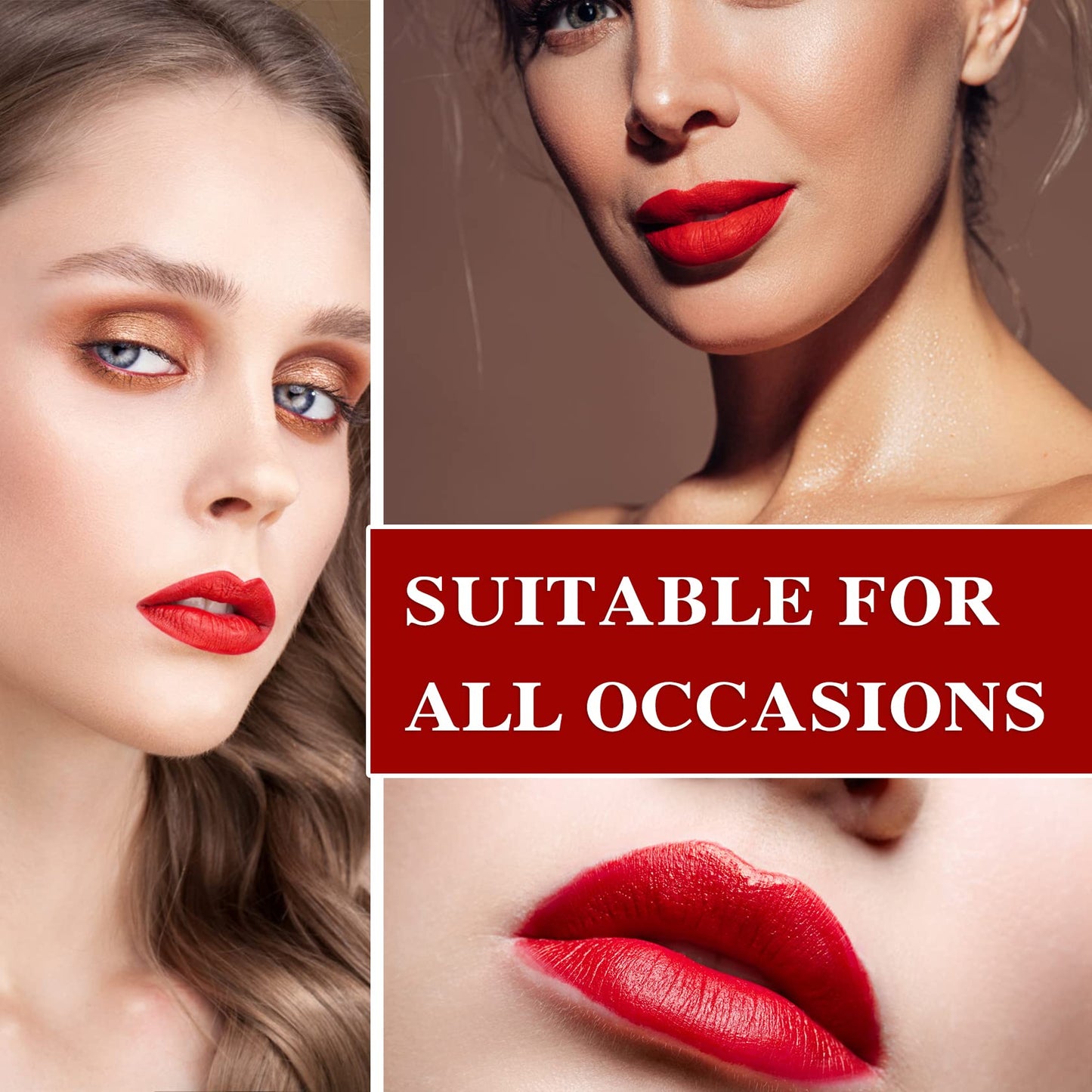 Fusang 18Pcs Mini Capsule Pills Lipstick Makeup Sets for Women - Highly Pigmented, Long Lasting, Waterproof, Matte Mini Red Pill Lipstick Set