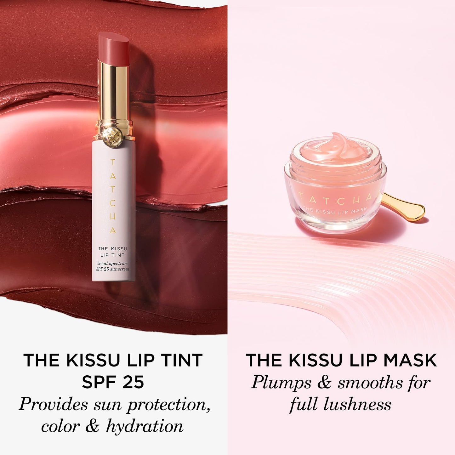 TATCHA The Kissu Lip Tint SPF 25 - Midnight Lily | Hydrating Tinted Lip Sunscreen. 0.14 oz