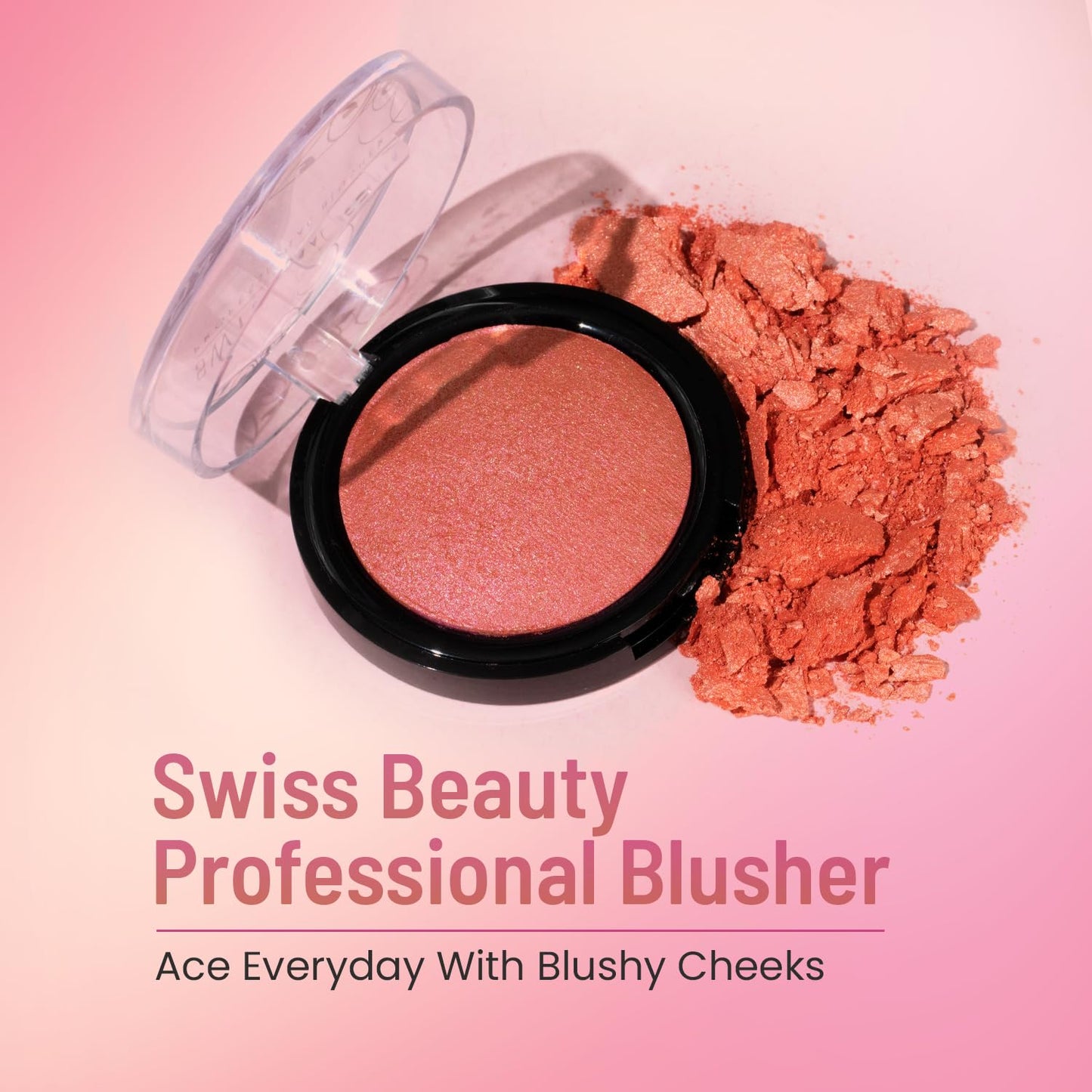 Swiss Beauty SB-802 Professional Blusher Baby Pink