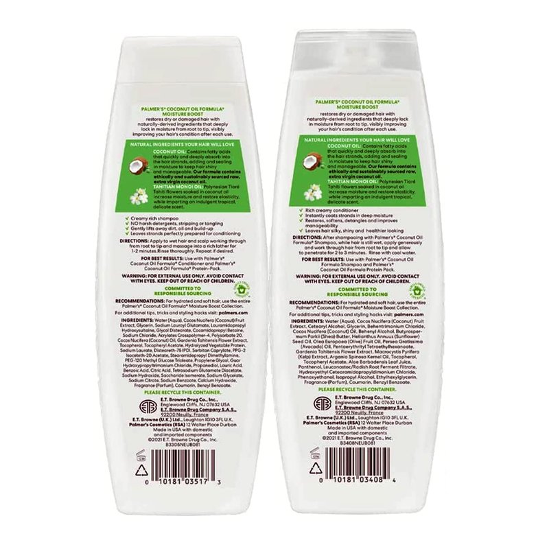 Coconut Oil Formula Conditioning Shampoo & Repairing Conditioner - Nourishing Hair Care Essentials