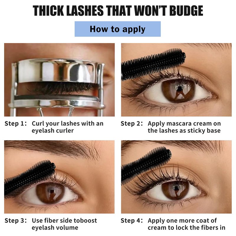 Telescopic Tubing Mascara for Women 60 Plus - Sky High Lift, Waterproof Formula with Nourishing Essence, Clump-Free & Long-Lasting Lash Definition