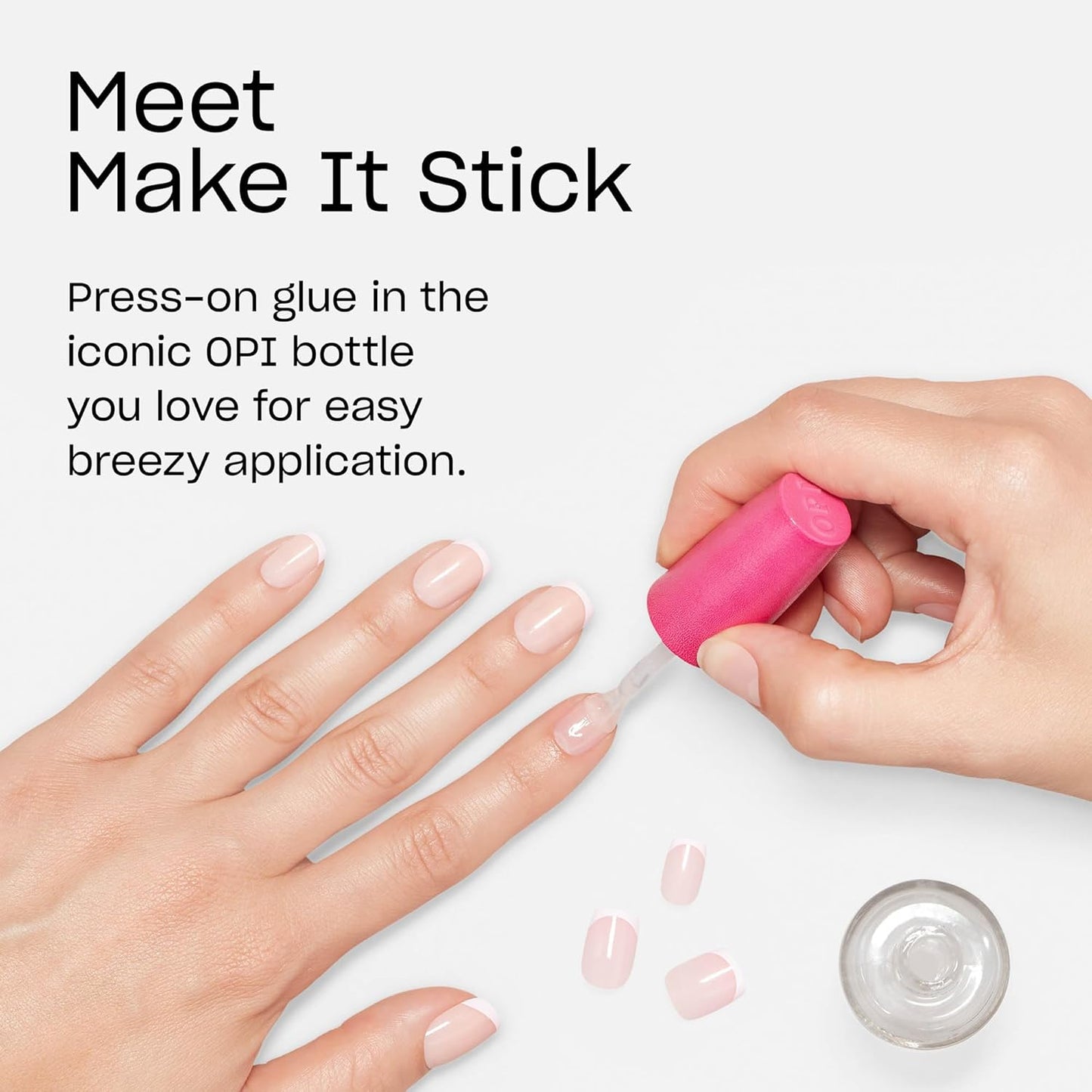 OPI Nail Adhesive Glue & Press-On Tabs - Up to 14 Days Wear | Fast Drying, Vegan Formula