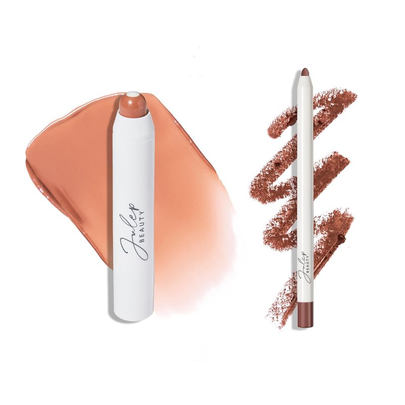 Julep Tinted Lip Balm & Retractable Lip Liner Set - Almond Nude | Long-Lasting Creamy Formula
