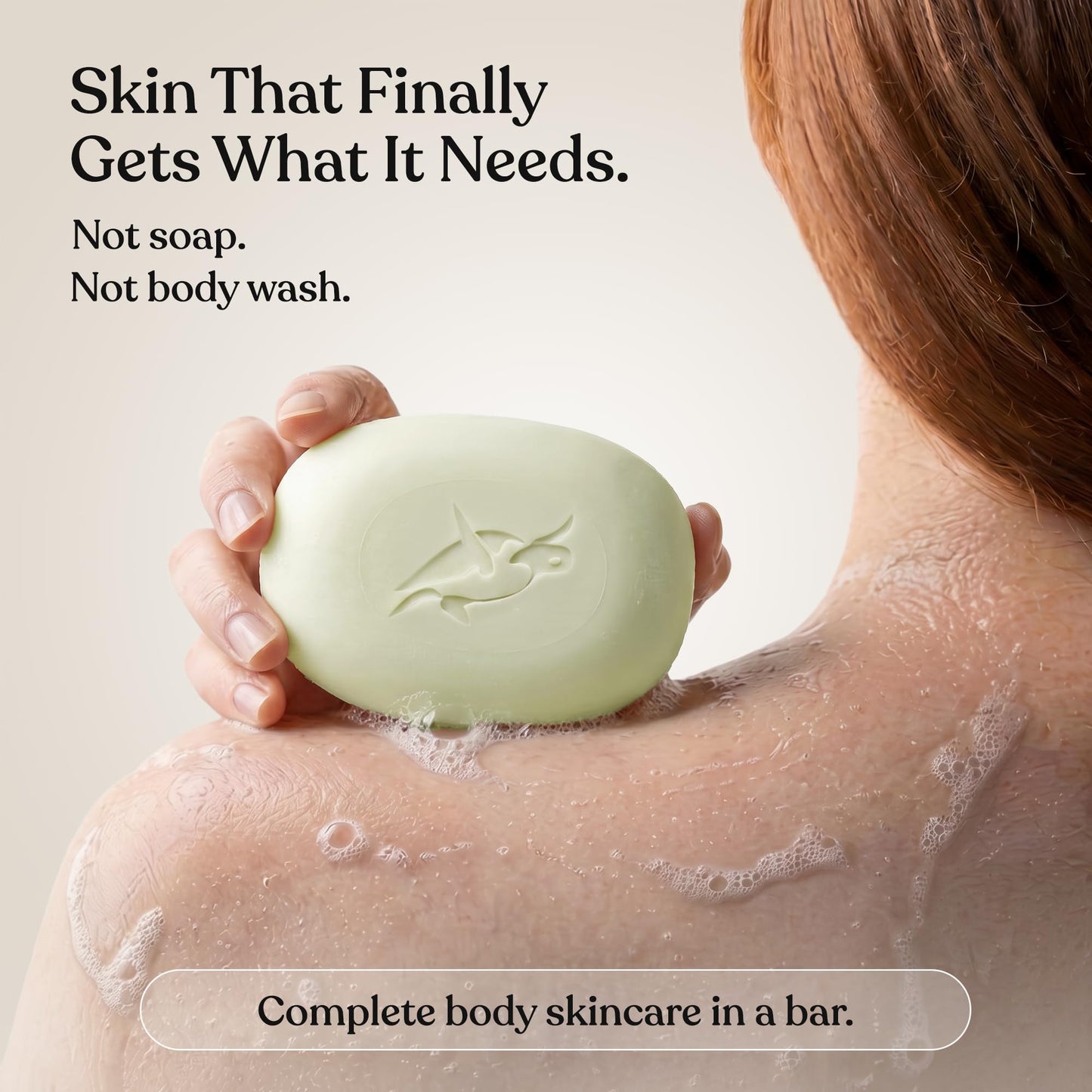 Elliqua No.3 Aloe Vera & Kaolin Clay Soothing Body Skincare Bar - Sulfate Free Cucumber Mint Scented Sensitive Skin Bar Soap - Non Toxic Purifying Triple Milled Plastic Free Body Wash Bar - 3.5 oz