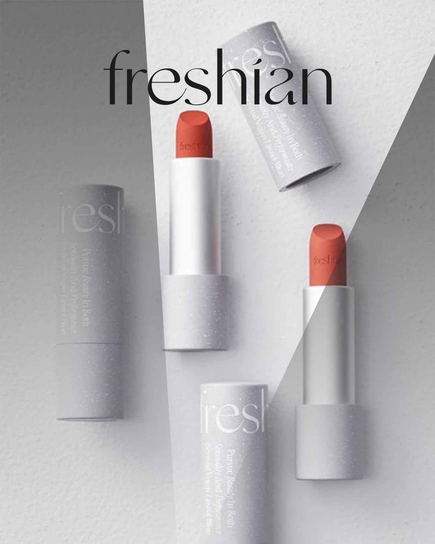 FRESHIAN Sensual Vegan Lipstick Blur (08 Sensitive, 0.12oz) - Long-Lasting Formula, Lightweight Matte Lipstick, Korean Makeup. Shea Cocoa Butter, Vegan.