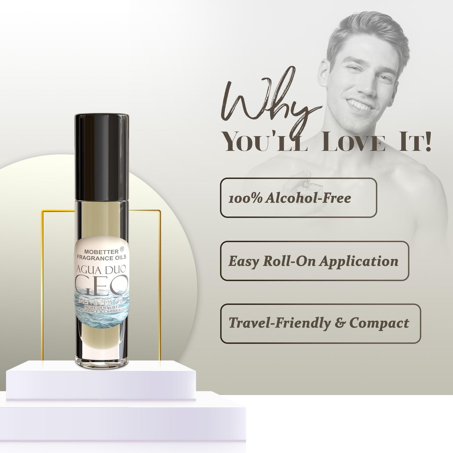 MOBETTER FRAGRANCE OILS Agua Duo Geo Men Fragrance Body Oil