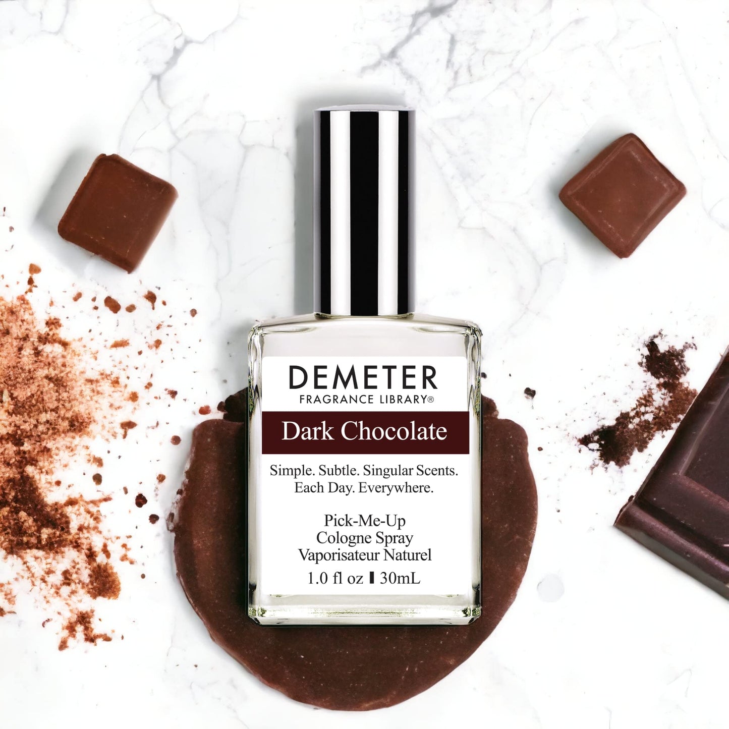 DEMETER Natural Perfume Spray Cologne for Women and Men, Dark Chocolate, 1 oz