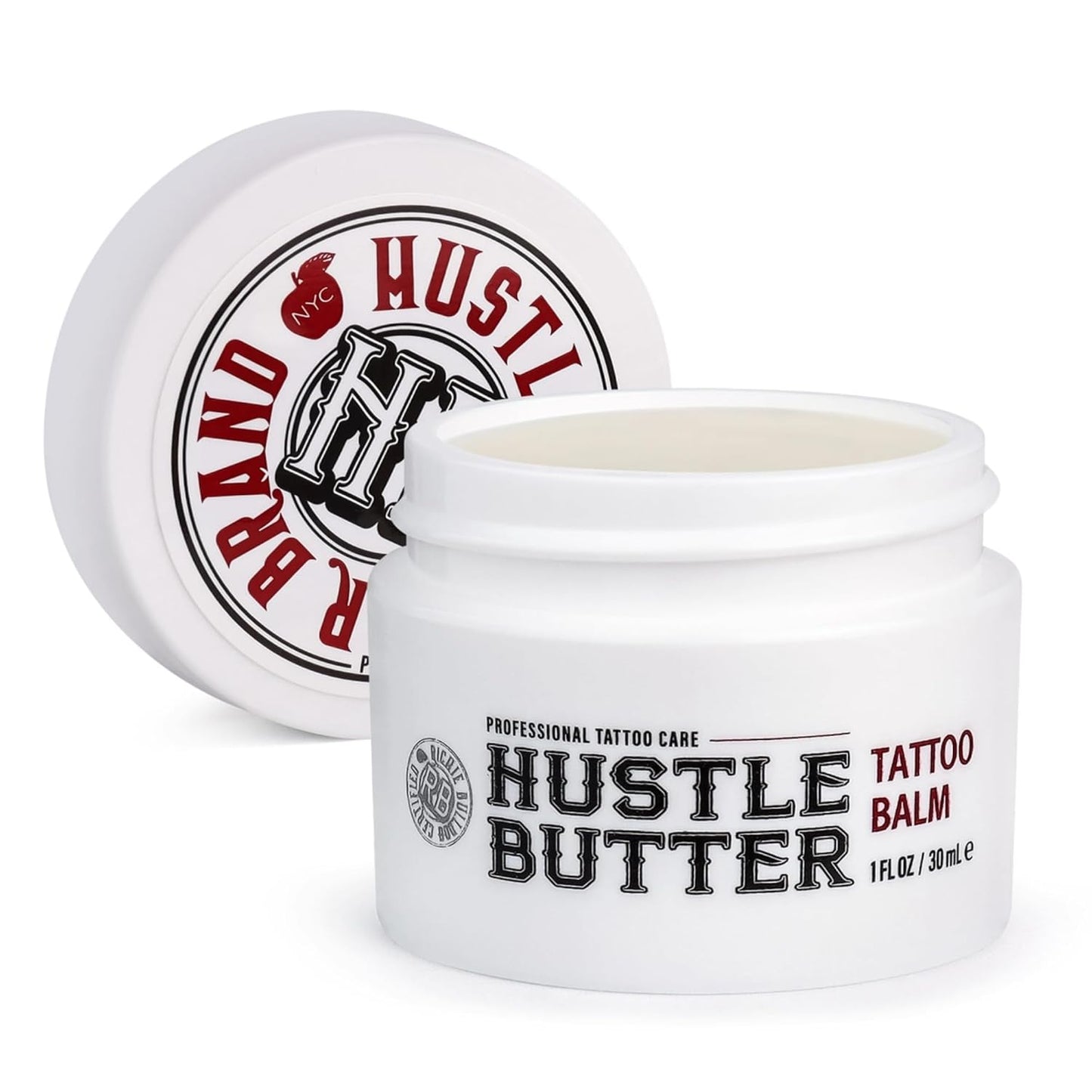 Tattoo Butter - Hustle Butter Deluxe for Pre, During, & Post Tattoo Care - 100% Vegan | 1 oz