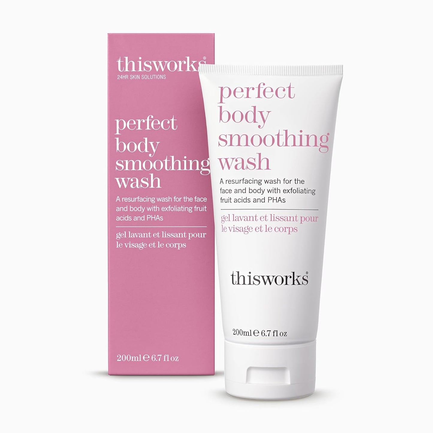 ThisWorks Perfect Smoothing Face & Body Wash - Exfoliating Cleanser | 6.7 Ounce (200ml)