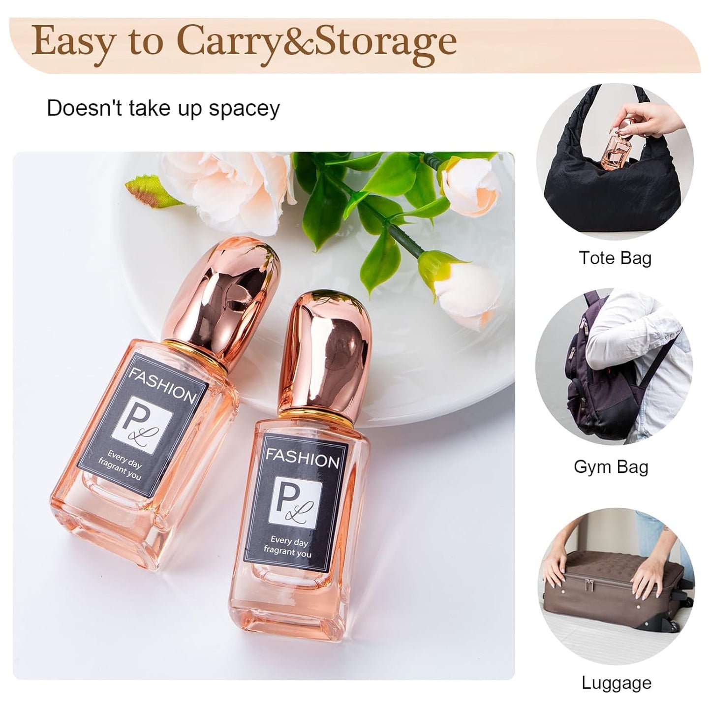 Yebeauty 12pcs 30ml Travel Perfume Bottles Empty, Portable Glass Perfume Spray Bottles Atomizer Sprayer Bottle for Perfume Cologne, 6 Colors