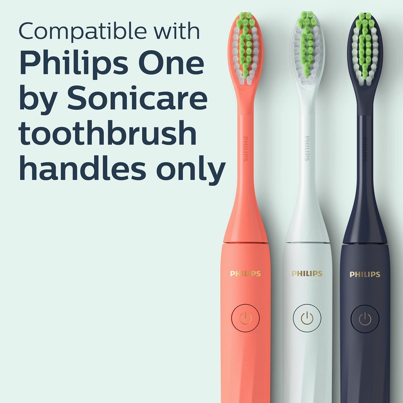 Philips One by Sonicare 2pk Brush Heads, Mint Blue BH1022/03
