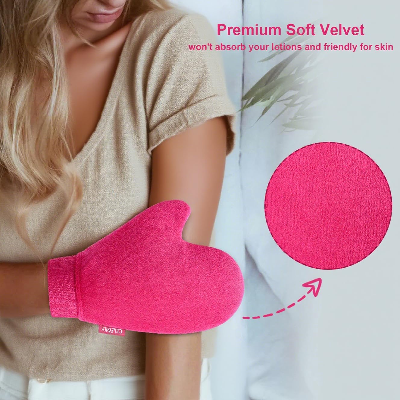 CeleCily Self Tanning Mitt Applicator Self Tanner Mitt Applicator Tanning Mitts Self Tanner Mit Self Tanning Glove For Self Tan Mitt Applicator Sunless Tanner Mitt Self Tanner Glove Self Tan Mit