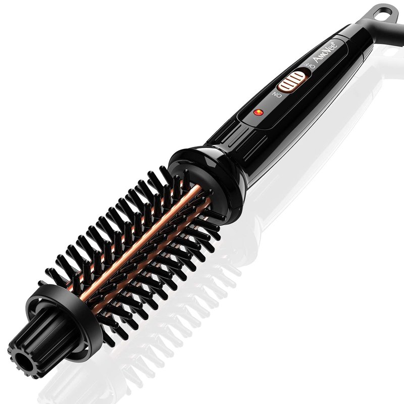 Curling Brush - Anti-Scald Curling Iron for Short Hair | Fast Heating, Easy Styling