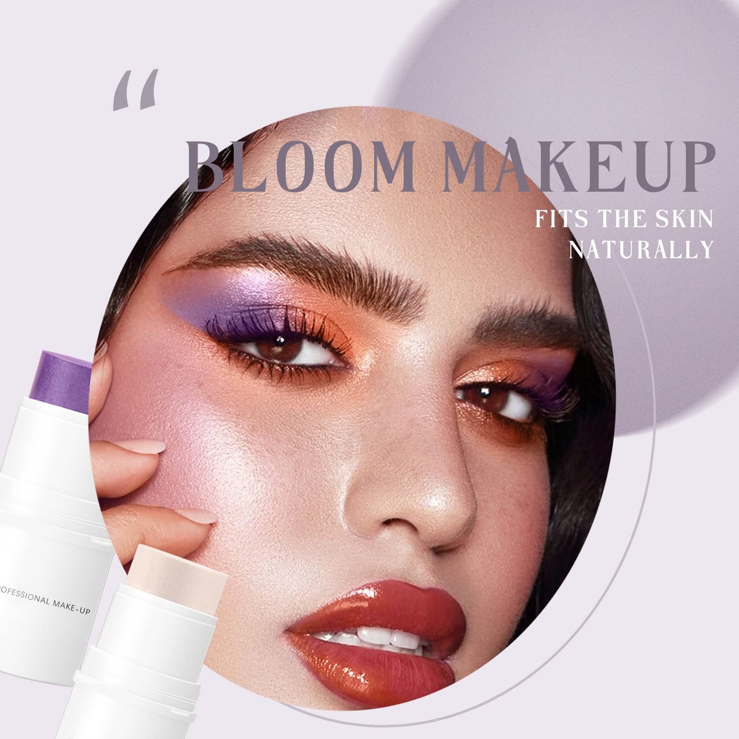 HOSAILY 4 Colors Cream Blush Highlighter Contour Blush Stick Creamy Cosmetics Stick Set, 4 in 1 Waterproof and Long Lasting Bronze Stick Moisturizer Makeup Sticks