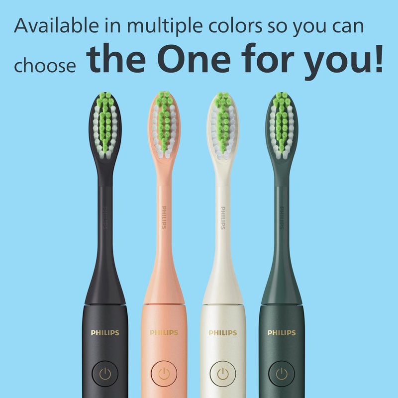 Philips Sonicare One by Sonicare Rechargeable Toothbrush, Snow, HY1200/27