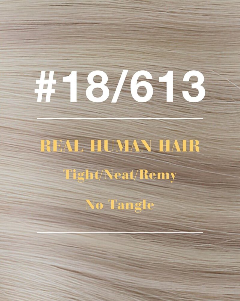 Hetto Weft Hair Extensions Human Hair Ash Blonde Highlighted Bleach Blonde Sew in for Office Heat Resistant Bundles 14 in 80g