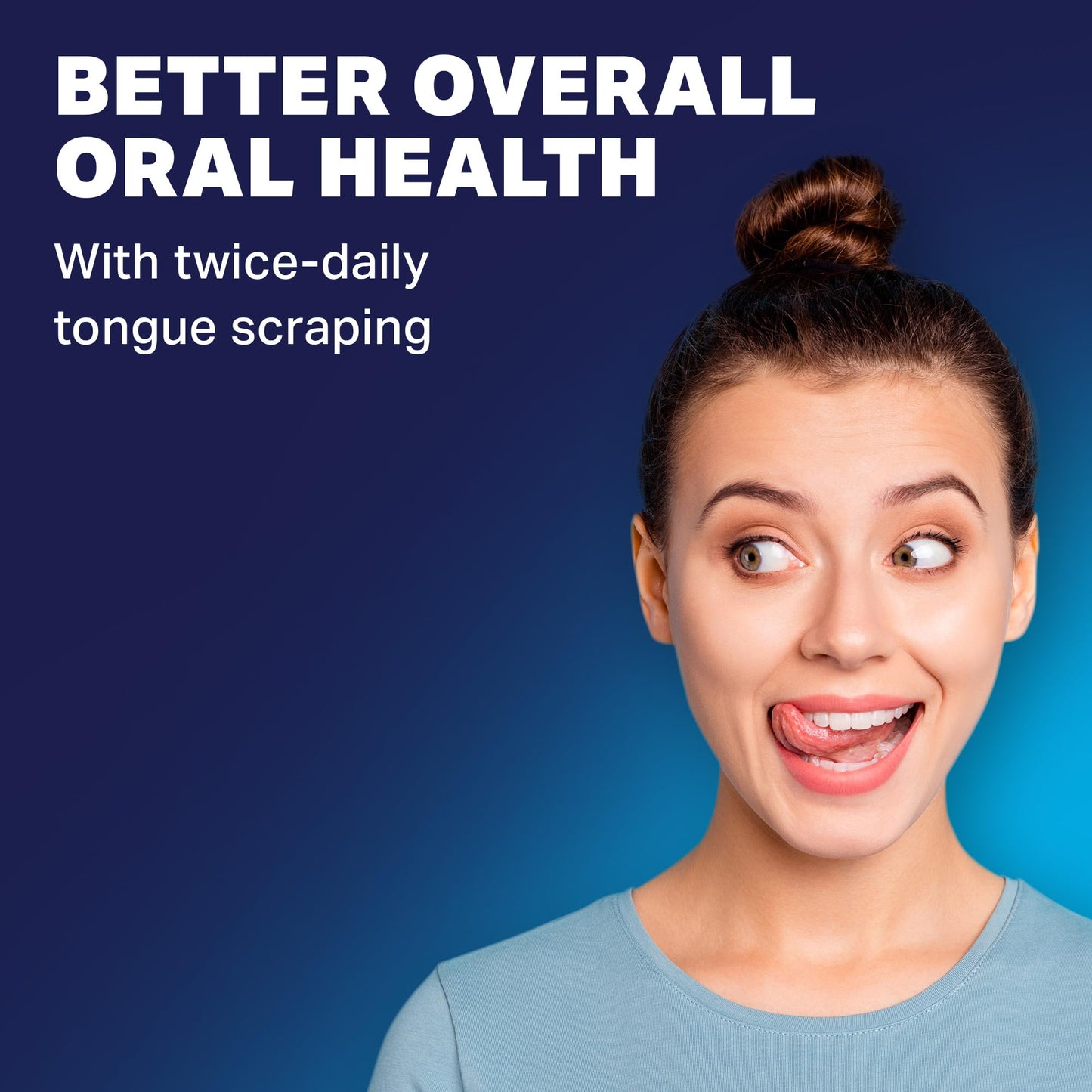 DenTek Metal Tongue Scraper for Better Oral Health – Removes Bacteria, Fights Bad Breath – 100% Stainless Steel, Dishwasher-Safe – Slim Design, Works Gently