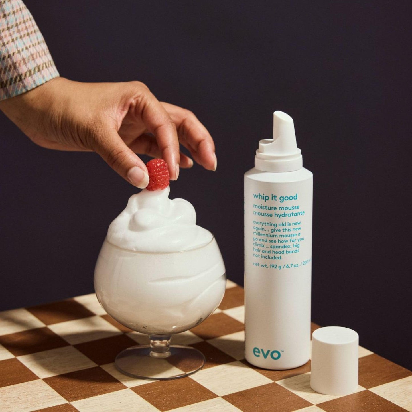 EVO Whip It Good Moisture Mousse - Hair Styling Mousse - Lightweight, Light Hold, Adds Moisture, Softens, Improves Manageability & Adds Shine - 200ml / 6.7fl.oz.