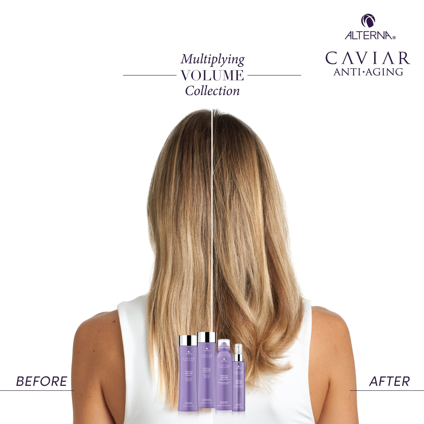 Alterna Haircare CAVIAR Anti-Aging Multiplying Volume Conditioner Travel Size 1.35 Fl Oz | For Fine, Limp or Thin Hair | Create Instant Volume and Thickness | Sulfate Free