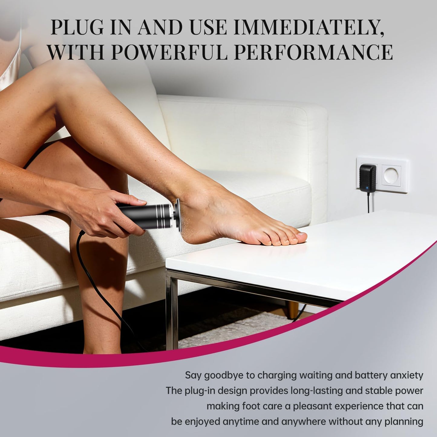 Electric Callus Remover - 1000RPM Professional Aluminum Foot File with 60 Sandpaper Discs | Pedicure Tool for Home Use